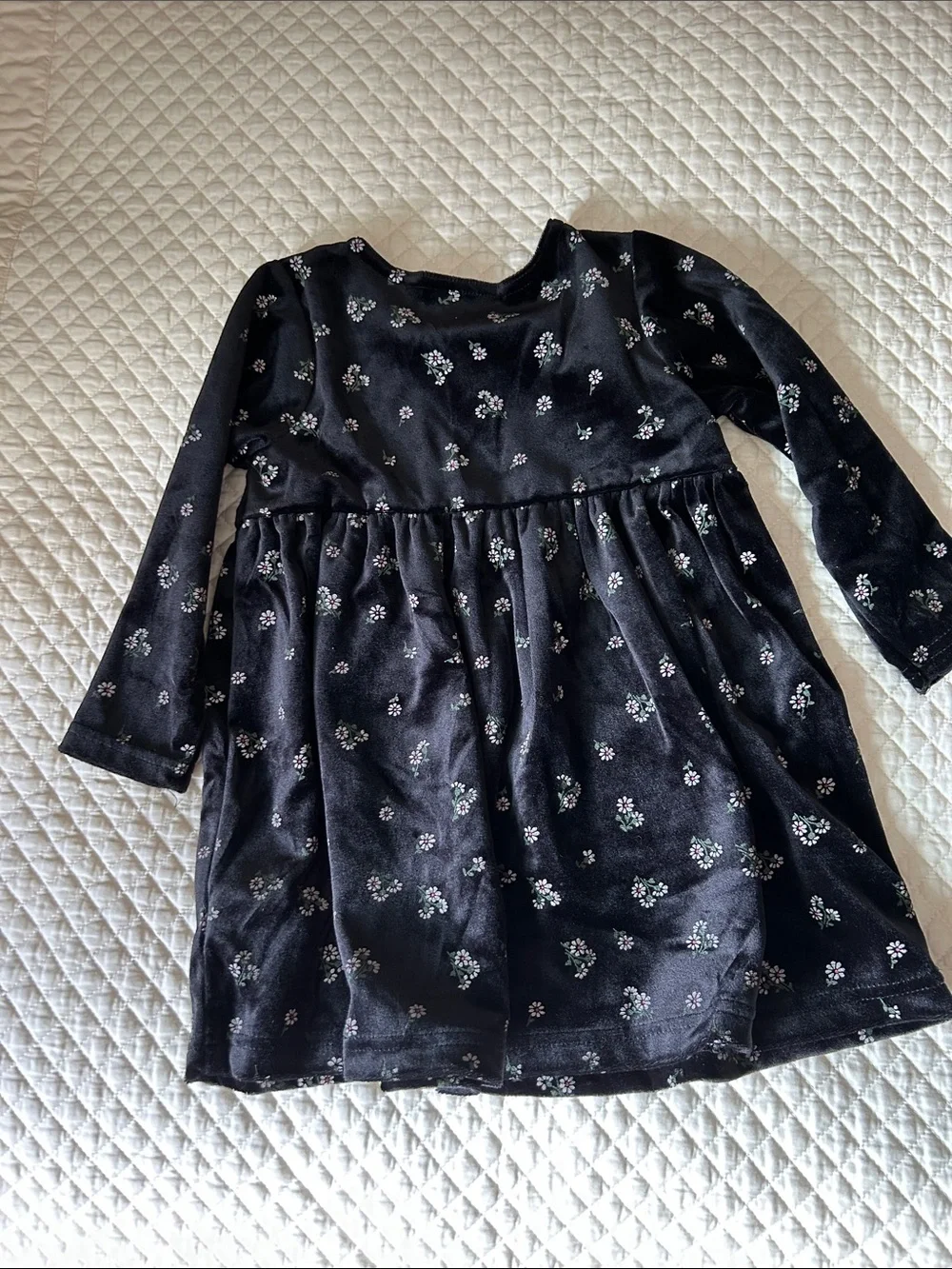 Girls Black Floral Long-Sleeve Pajama Set by Carter's